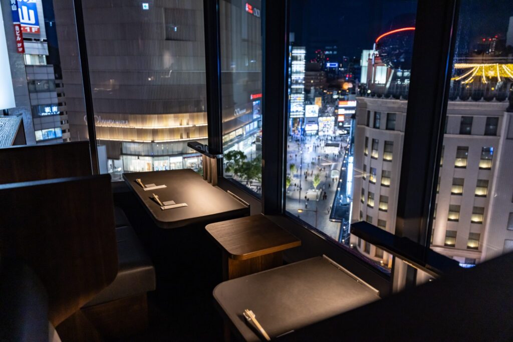 難波 記念日 ディナー 夜景