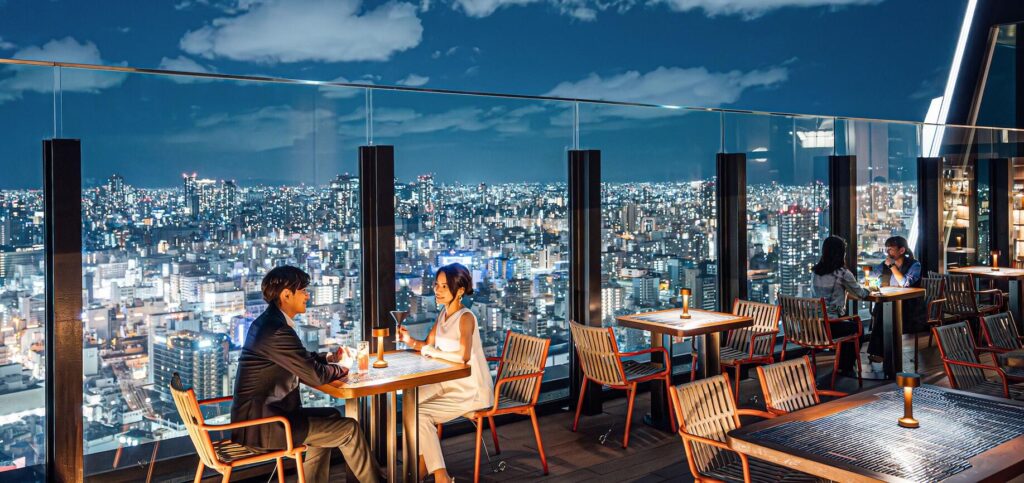 難波 記念日 ディナー 夜景