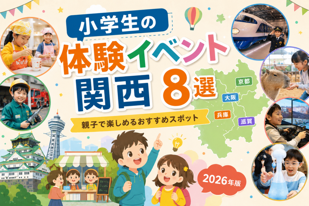 小学生の体験イベントを関西から8選紹介する2026年版アイキャッチ画像