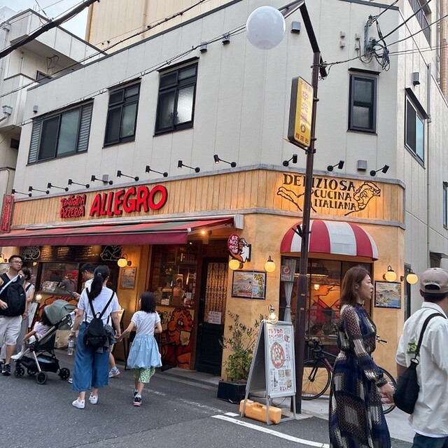 トラットリア ピッツェリア アレグロ 難波店の外観写真